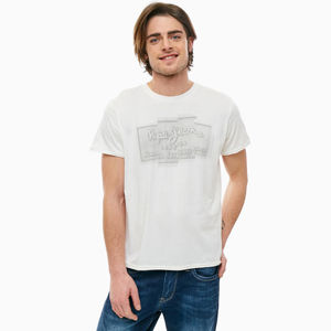 Pepe Jeans pánské bílé tričko Izzo - XXL (803)